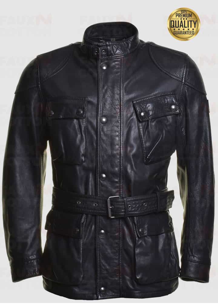 Trialmaster Panther 2.0 Black Leather Jacket